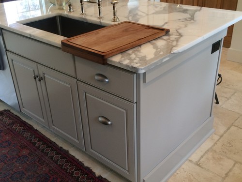 Kitchen Island Painting in Pelham Manor, NY